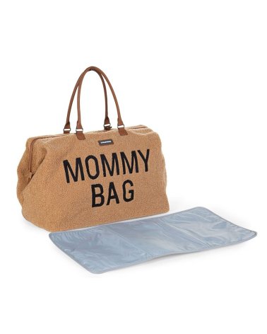 Bolso Mommy Bag Teddy de Childhome Marrón